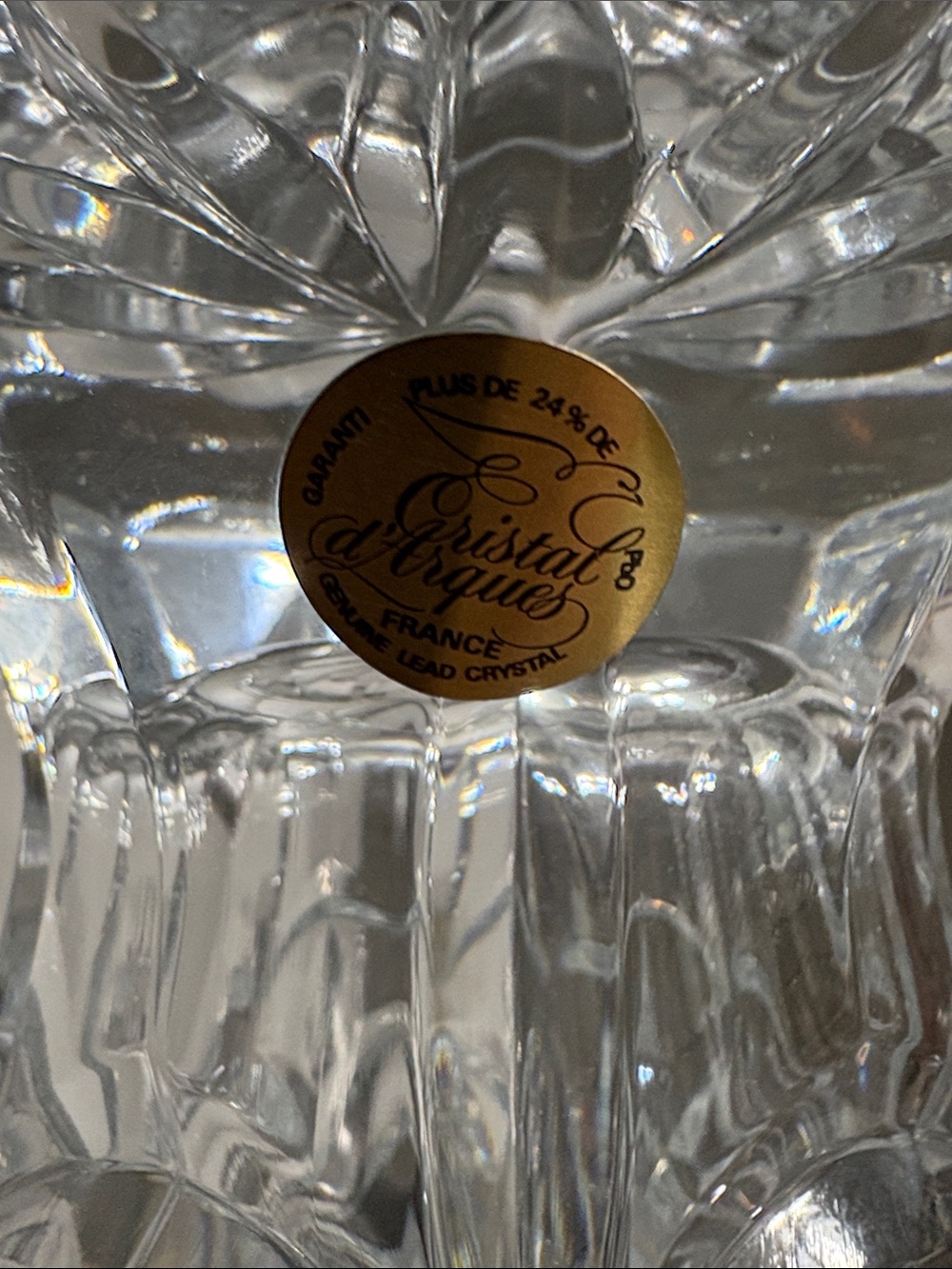 TRADITION Crystal d'Arques Clear Glass Vase - Clear. 11 3/4 Inch by 5 1/2 inch - Picture 11 of 11